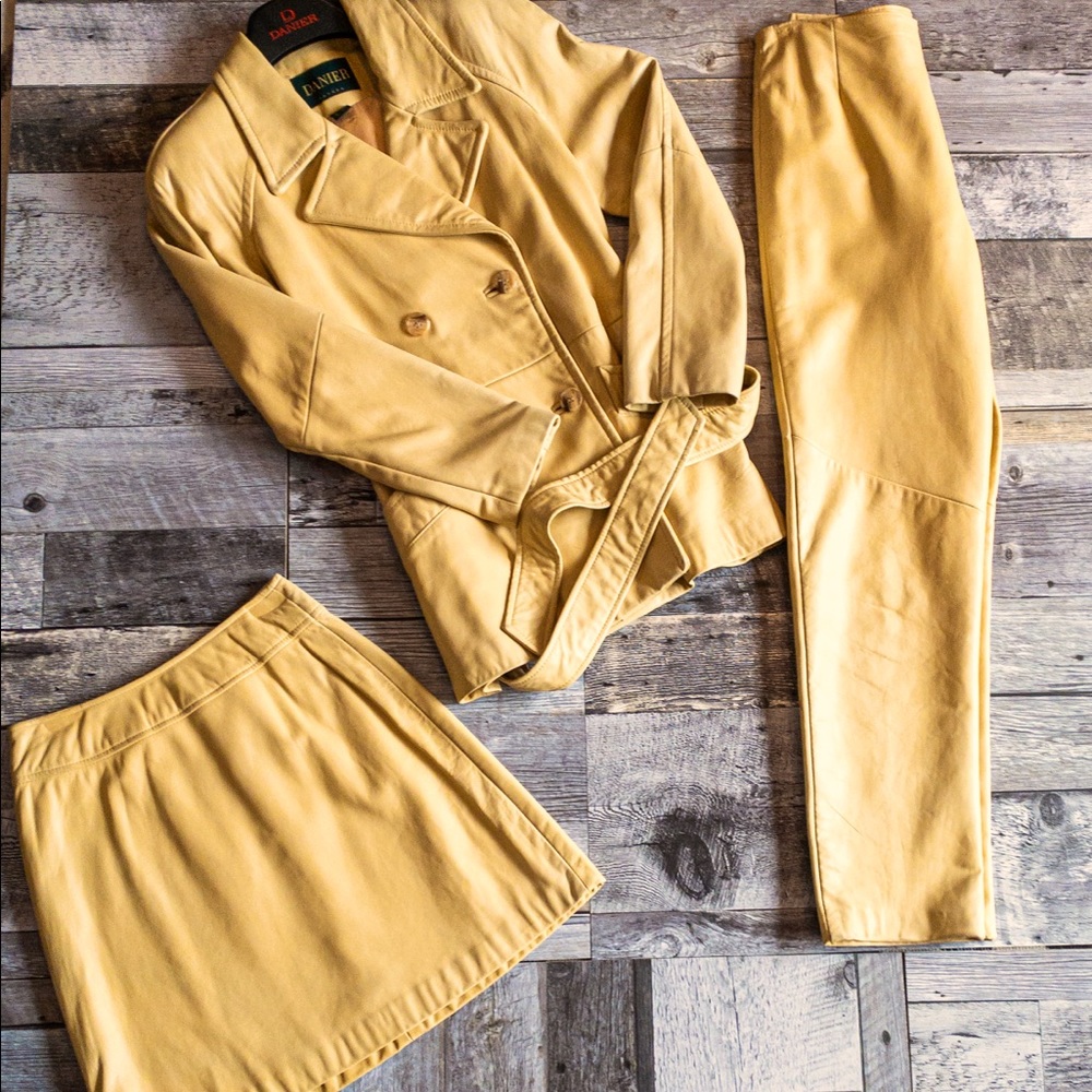 Vintage Danier Leather 3 piece